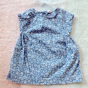 Baby Gap Blue Floral Dress - Size 6-12 Months